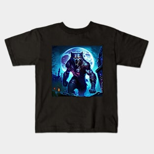 "Psychedelic Haunts: Unique and Colorful Halloween Horrors" Kids T-Shirt